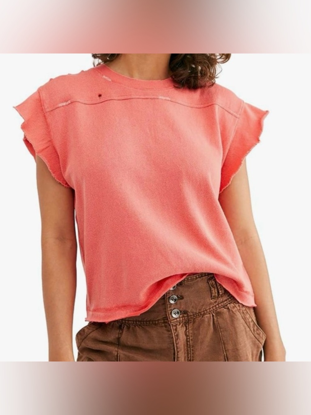 Free People We The Free Warrior Tee in Varsity Red size XS